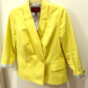 Banana Republic yellow blazer